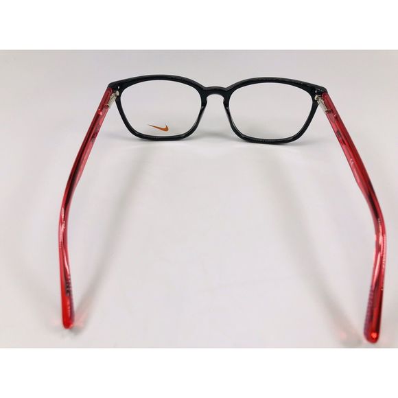 New NIKE 5016 007 Black & Red Eyeglasses 50mm with NIKE Case & Cloth - Picture 9 of 10